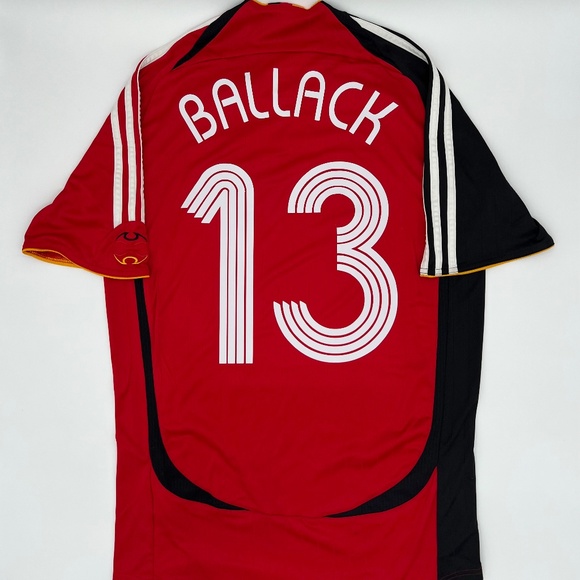 Ballack #13 Germany 2006/2007/2008 Away ORIGINAL Adidas VTG Soccer Jersey (S) - Picture 1 of 9
